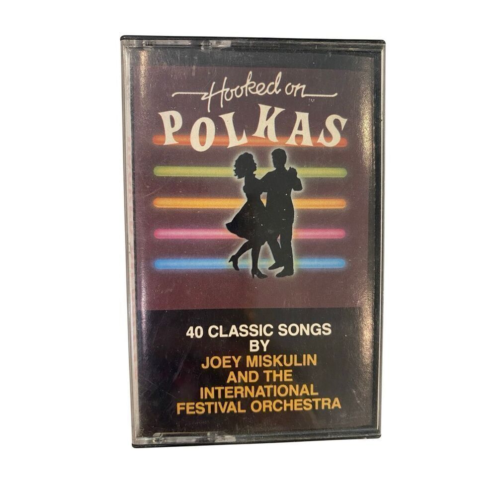 Hooked On Polkas Cassette Tape K-Tel 378-4 1993 Joey Miskulin Polka Compilation